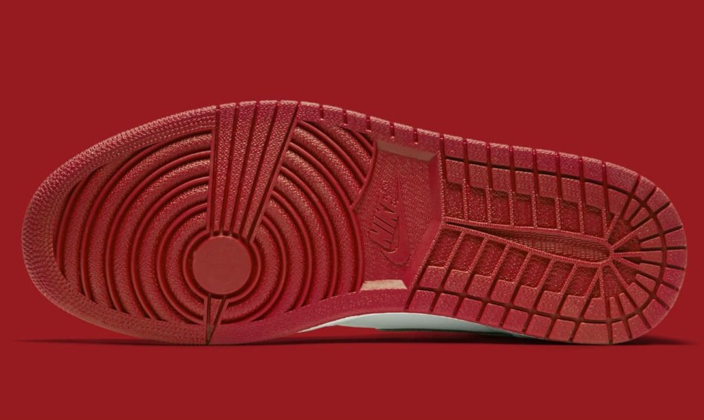 Air Jordan 1 High 85 Metalik Kırmızı tabanı